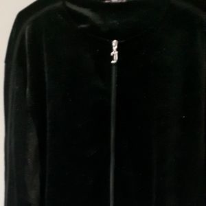 Black shimmery zip up jacket